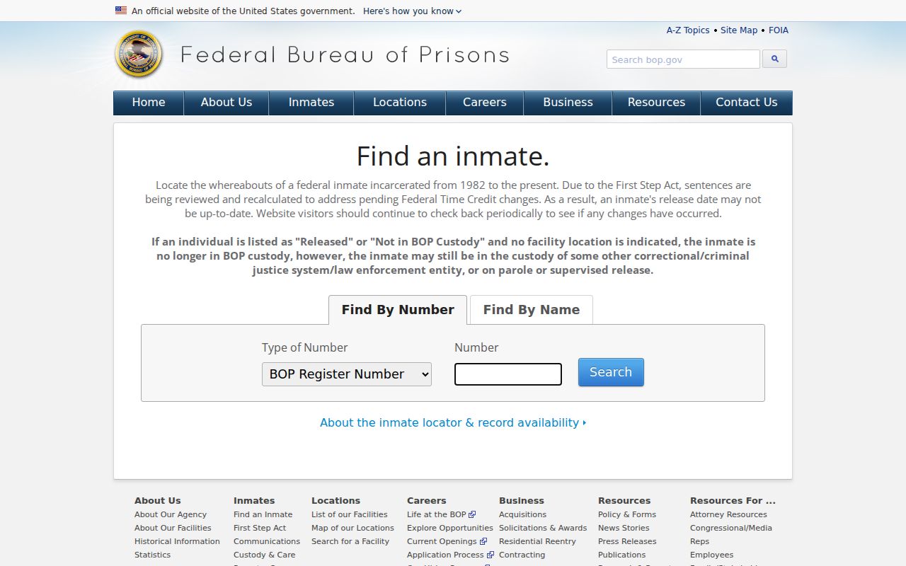 Marathon County criminal history federal inmate locator