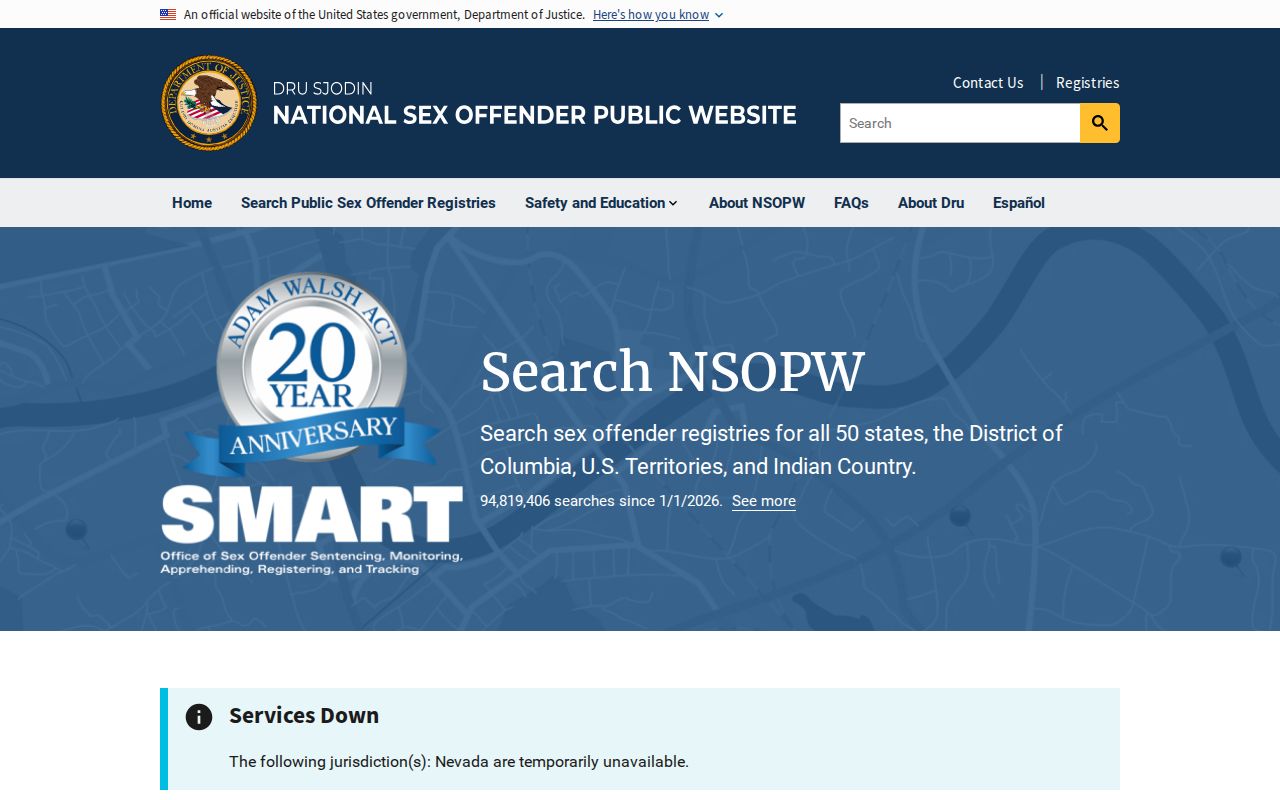 National registry search used with Marathon County sex offender records