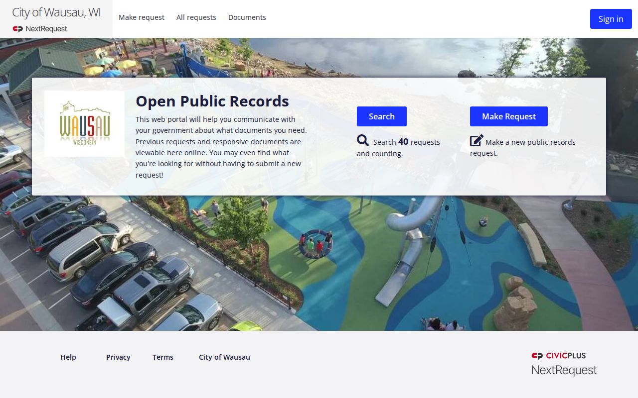 Wausau police record request portal for a Wausau criminal record check